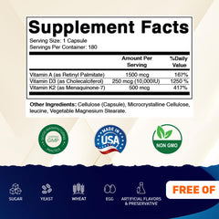 Vitamatic ADK capsules close-up, showing high potency nutrients for calcium absorption