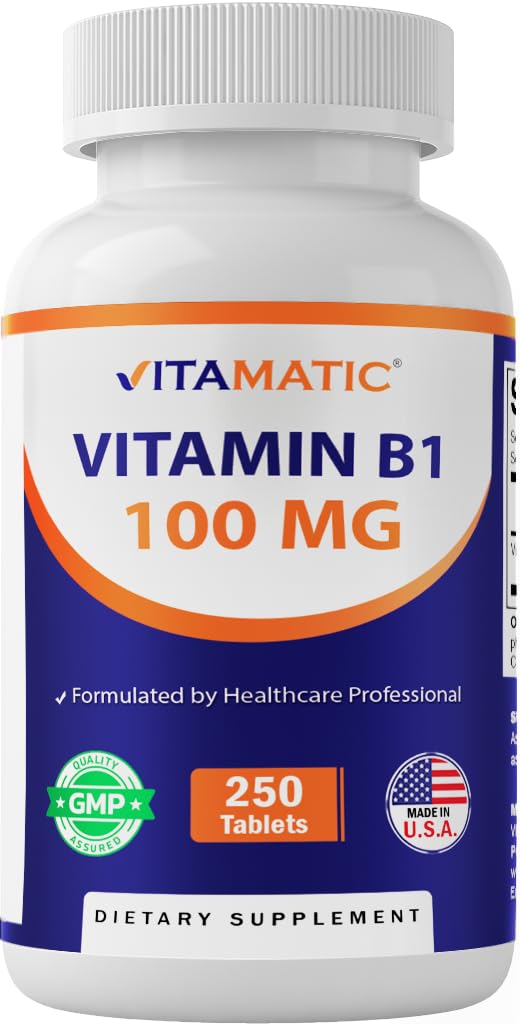 Vitamatic B1 100 mg botella: soporte diario de energía