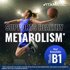 Vitamatic Benfotiamine capsules close-up highlighting vegetarian capsules