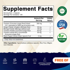 Ginger and moringa blend capsules from Vitamatic for a balanced herbal routine.