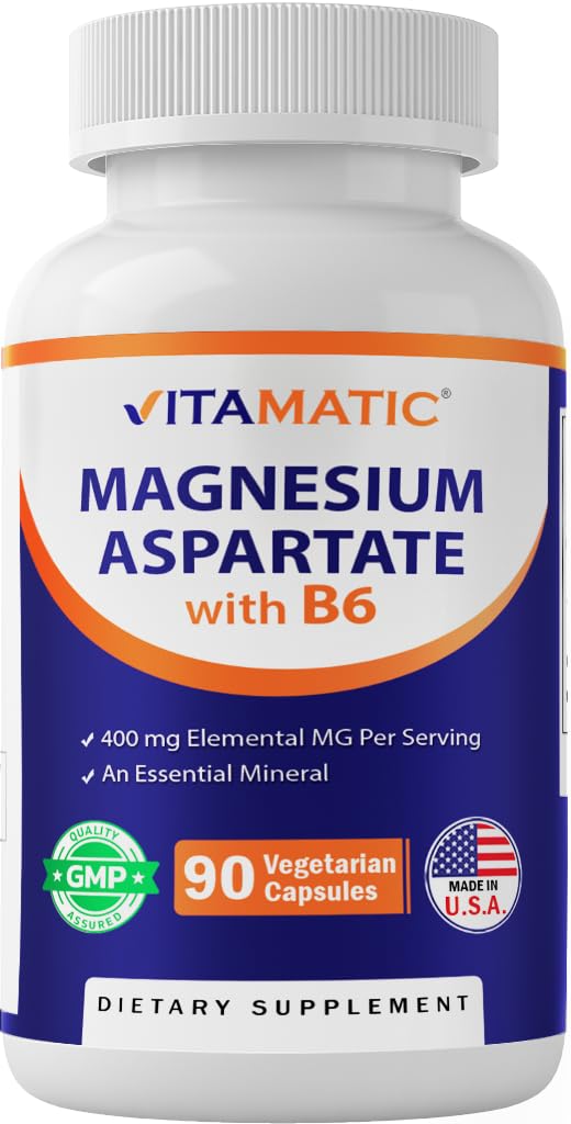 Vitamatic Magnesium Aspartate 400mg bottle – high-potency daily support