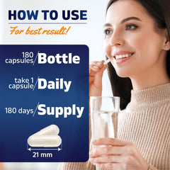 Vitamatic magnesium citrate capsules close up emphasizing easy to swallow vegetarian capsules