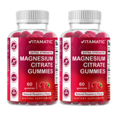 Vitamatic Magnesium Gummies raspberry-taste for daily relaxation