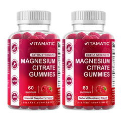 Vitamatic Magnesium Gummies raspberry-taste for daily relaxation