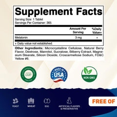 Vitamatic Melatonin fast-dissolve tablet demonstrating quick dosing