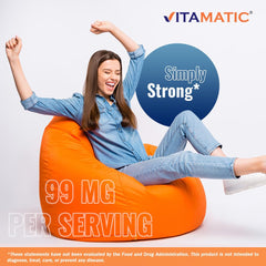 Vitamatic Potassium 99mg botella: envase para uso diario
