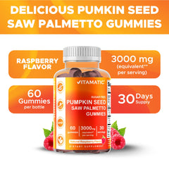 Vitamatic raspberry-flavored gummies in serving spoon for easy daily dose