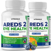 Vitamax AREDS2 eye vitamins bottle for daily eye health support.