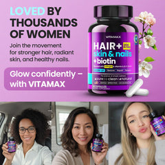 Vitamax bottle pour shot demonstrating easy daily supplementation.