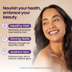 Close-up of Vitamax gummies highlighting collagen and keratin for hair and skin care