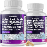 Vitamax Nerve Plus bottle front shows two-month supply for daily nerve support