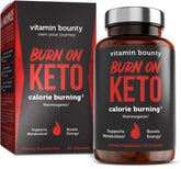 Vitamin Bounty Burn On bottle front view showing branding and metabolism support promise