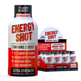 Vitamin Energy B12 Acai Pomegranate shot bottle front view, quick energy option