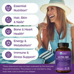 Vitamin World Ultra 360 herbal blend on packaging signals antioxidant support