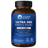 Vitamin World Ultra 360 Men 50+ bottle front for daily wellness