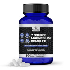 VITAMIZED Magnesium Complex bottle for daily calm and sleep-friendly routines.