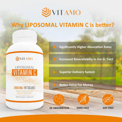 Vitamo Liposomal Vitamin C 2000mg ingredients with sunflower lecithin