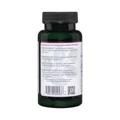 Vitanica Cortisol Relief label showing ashwagandha and cordyceps ingredients.