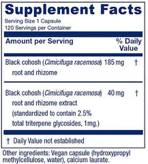Vitanica Black Cohosh capsules close-up for easy daily use.