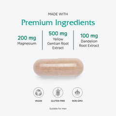 Vitanica packaging box illustrating discreet daily digestive support