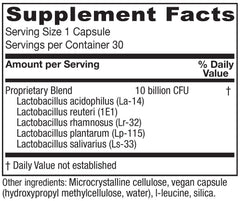 Vitanica FemEcology capsules closeup emphasizes 10 billion organisms per capsule.