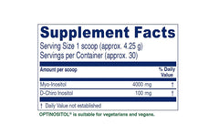 Vitanica Optinositol label lists Myo-Inositol and D-Chiro-Inositol as core ingredients
