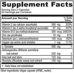 Vitanica ThyroFem capsules close-up showing easy-to-swallow texture