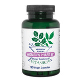 Vitanica Women's Phase II bottle front shows vegan menopause support at a glance.