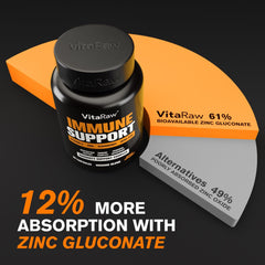 VitaRaw elderberry berries illustrating natural immune support ingredients.