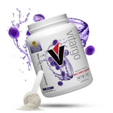 Vitargo grape carb powder tub for fast glycogen support in workouts.