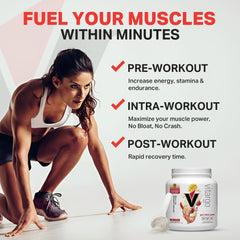 Vitargo Fruit Punch label highlights sugar-free formula and USA manufacturing.