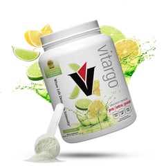 Vitargo Lemon & Lime powder tub for fast glycogen support and endurance.