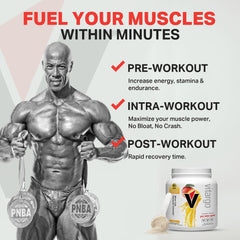 Post-workout Vitargo recovery mix dissolving in water.
