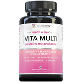 Vitauthority Multivitamin Women bottle close-up showing comprehensive daily support