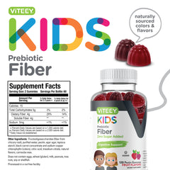 Viteey kid-friendly packaging emphasizes approachable option for digestive health support.