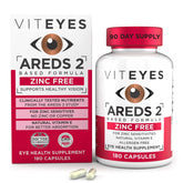 Viteyes AREDS 2 zinc-free bottle for macular support.