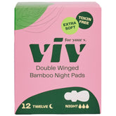 Viv for Your V bamboo overnight pad with wings offers secure night protection.