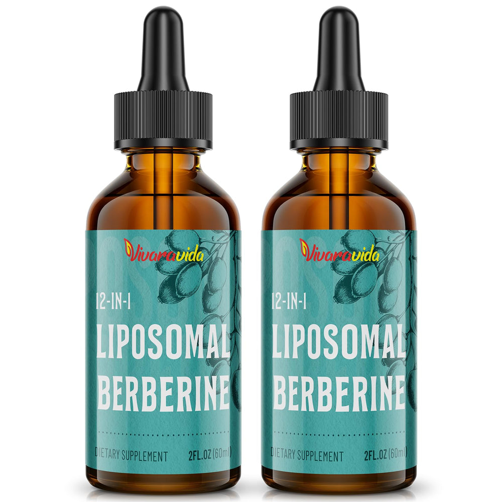 Vivaravida Berberine Drops bottle with a clean label for convenient daily use