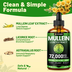 vivcmin Mullein Drops dropper showing liquid for easy dosing