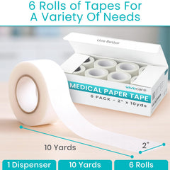ViveCare latex-free tape provides irritation-free use for sensitive skin