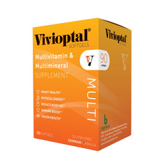 Vivioptal Multi bottle front showing daily vitality support.