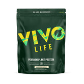 Vivo Life Perform vanilla tub front shows plant-based protein blend for daily fueling