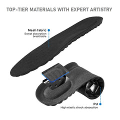 VivoFoot 4D cloud soles close-up highlighting plush cushioning