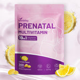 VivoNu 19-in-1 prenatal softgels bottle offers comprehensive daily nutrition for mom and baby.
