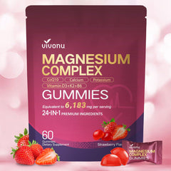 VivoNu 24-in-1 Magnesium Gummies bottle for convenient daily wellness.