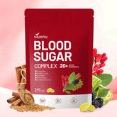VivoNu Blood Sugar Complex bottle front supports daily wellness with a vegan formula.