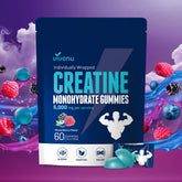 VivoNu Creatine Gummies packaging with resealable pouch for on-the-go fueling