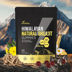 VivoNu Himalayan Shilajit Gummies bottle for daily vitality.
