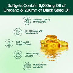 VivoNu Oregano Oil softgels in jar highlight purity and convenience.