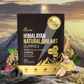 VivoNu Shilajit Gold Gummies bottle front display for on-the-go vitality